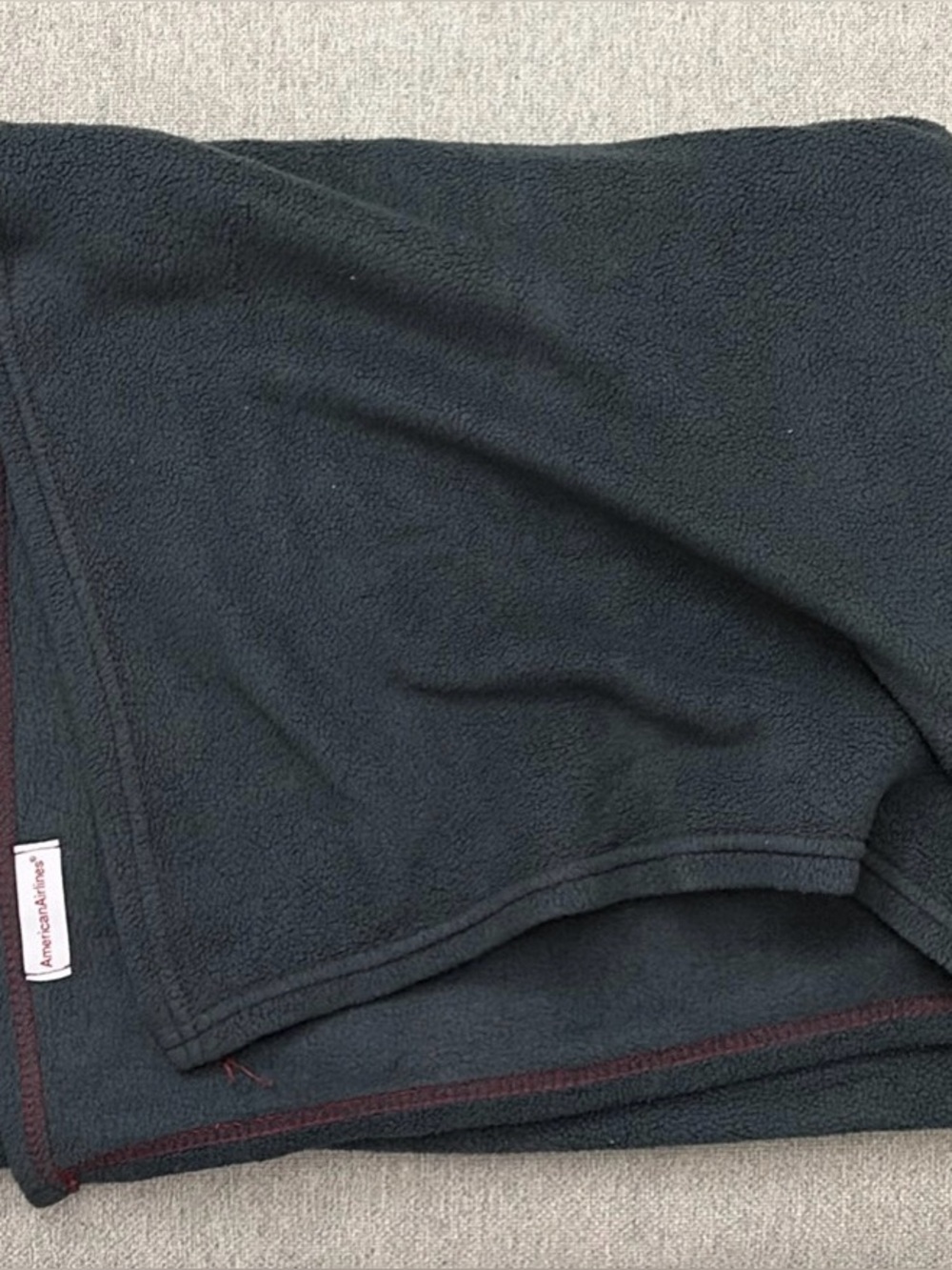 American Airlines Gray Blanket